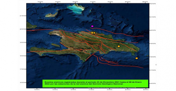Eventos Sísmicos registrados del 23 de Diciembre 2021 al 06 de Enero del 2022