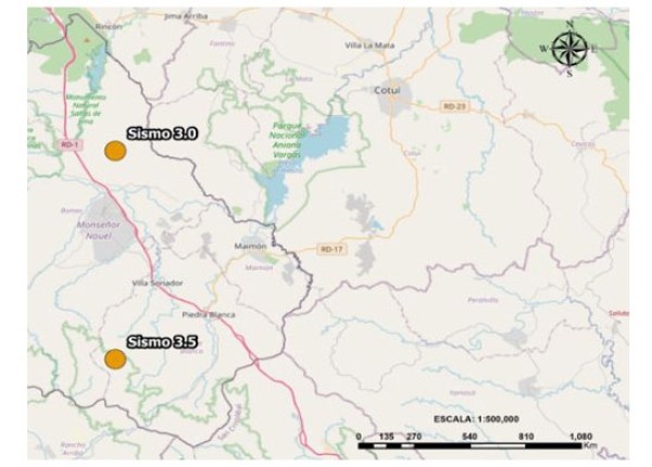 Se han producido varios sismos en la Provincia Monseñor Nouel