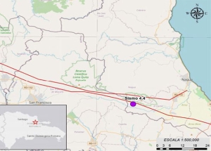 Sismo 4.4  ubicado al NE de Castillo, Provincia Duarte