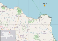 Sismo 3.2 al Norte de Cabrera, Provincia María Trinidad Sánchez