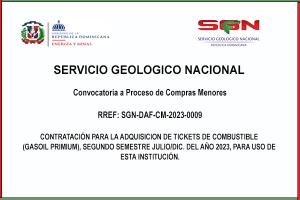 Convocatoria a Proceso de Compras Menores REF: SGN-DAF-CM-2023-0009
