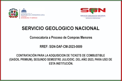 Convocatoria a Proceso de Compras Menores REF: SGN-DAF-CM-2023-0009